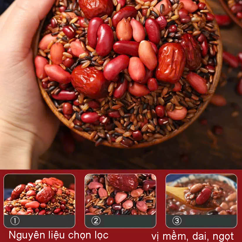Cháo ngũ cốc đậu đỏ (6 loại hạt)
