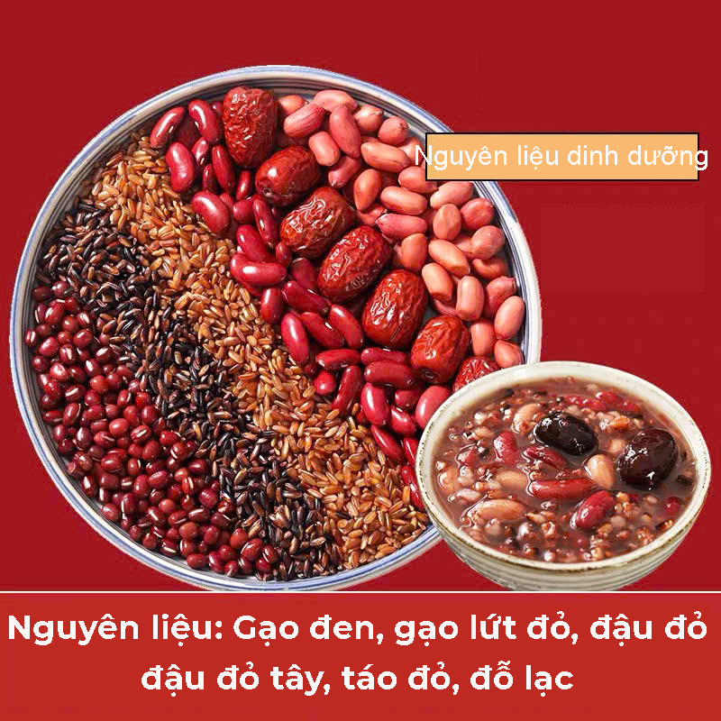 Cháo ngũ cốc đậu đỏ (6 loại hạt)